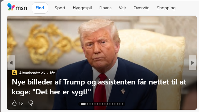 MSN Nye billeder af Trump